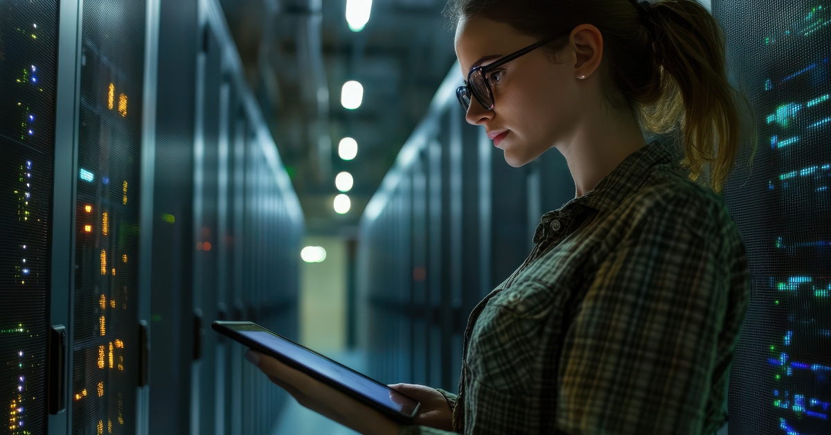female entrepreneur working on a tablet
