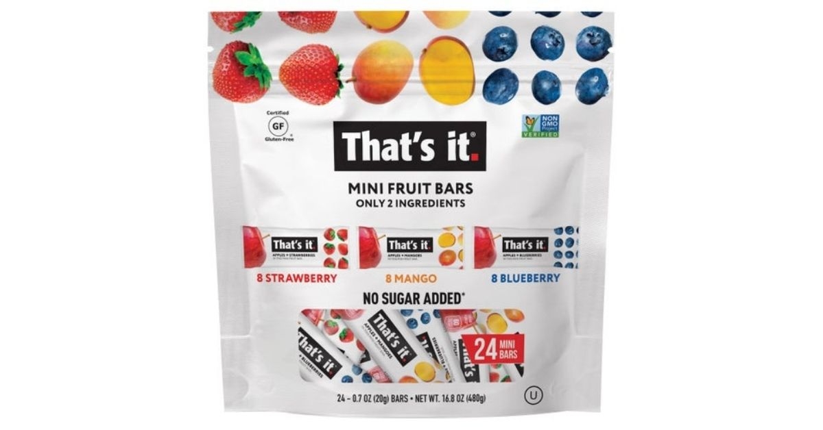 pack of mini fruit bars