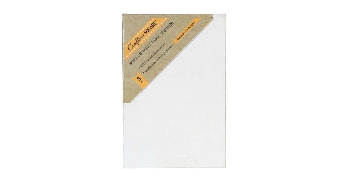 crafters square white artist canvases
