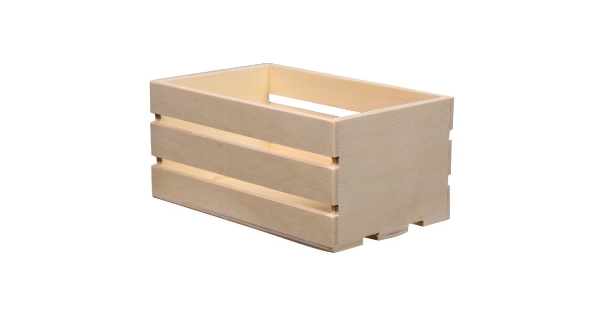 crafters square wood slat crates
