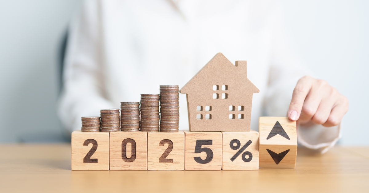 new year with percentage change concept