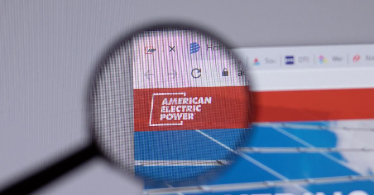 american electric power logo on website