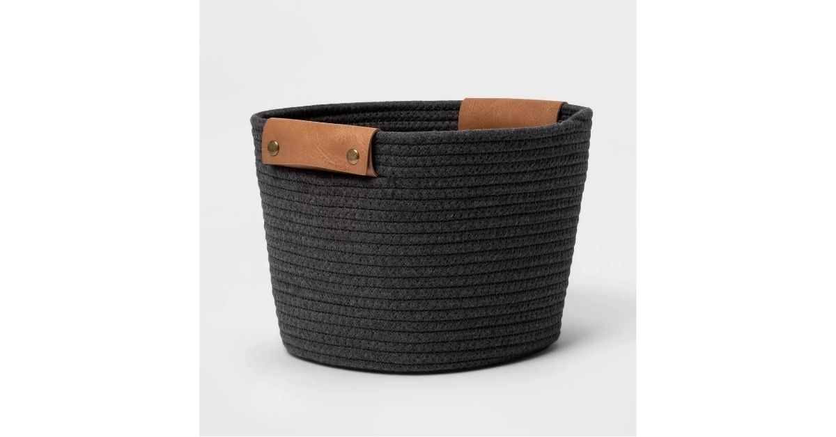 decorative coiled rope basket brightroom