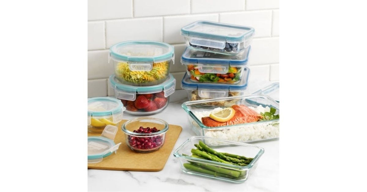 glass food storage set