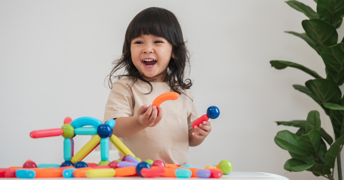 toddler girl playing 
