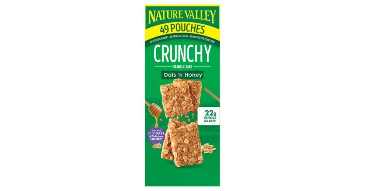 nature valley oats n honey granola bars