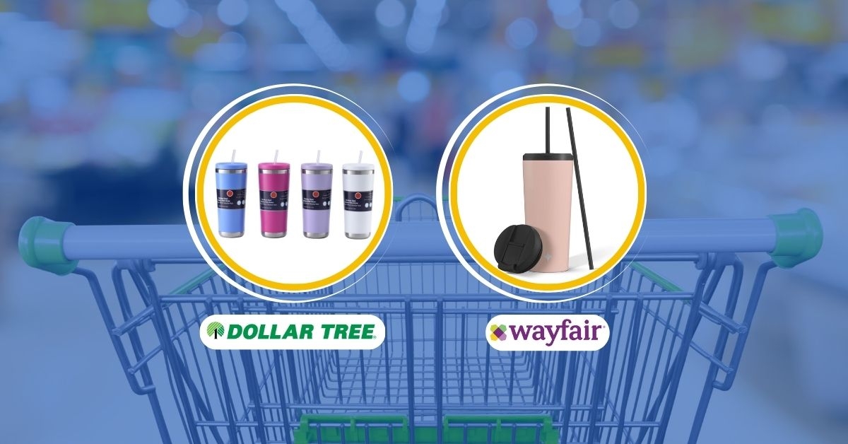 insulated metal tumbler with straw