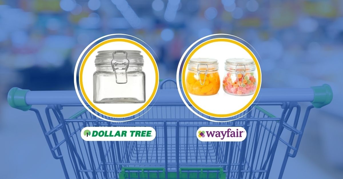 glass jars with clasp lids