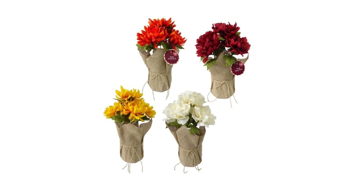 artificial flowers and bushes