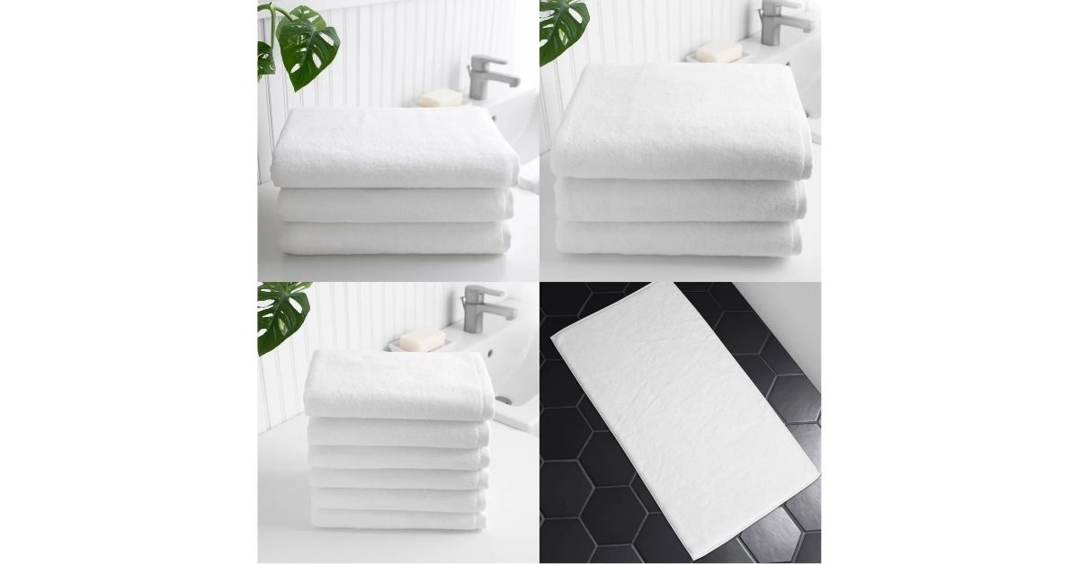 towel and bath mat bundle