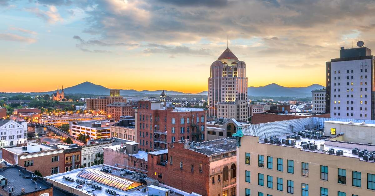 roanoke virginia usa skyline