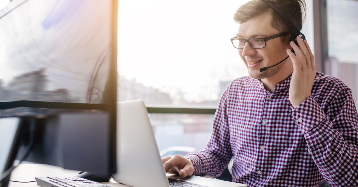 businessman using laptop working at office