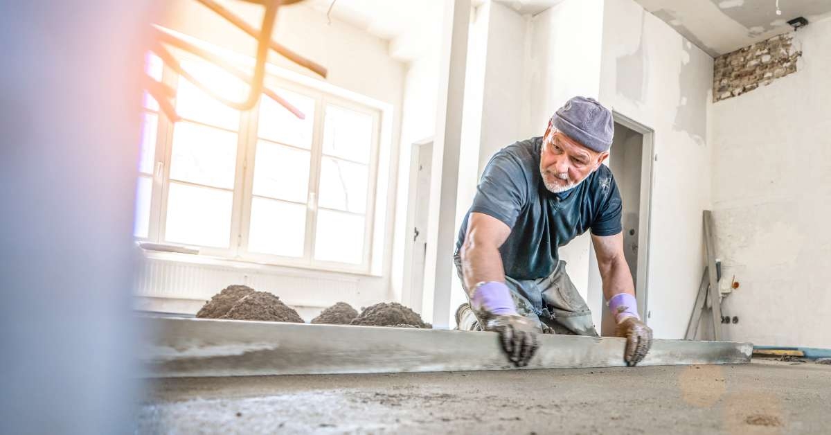 filling the floor of a renovated apartment