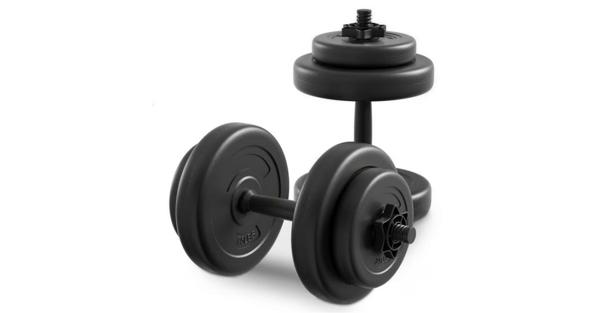 40-lb adjustable dumbbell set