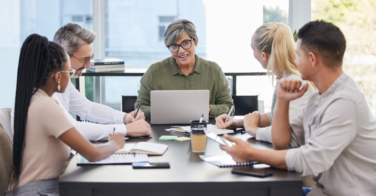 business people having a meeting