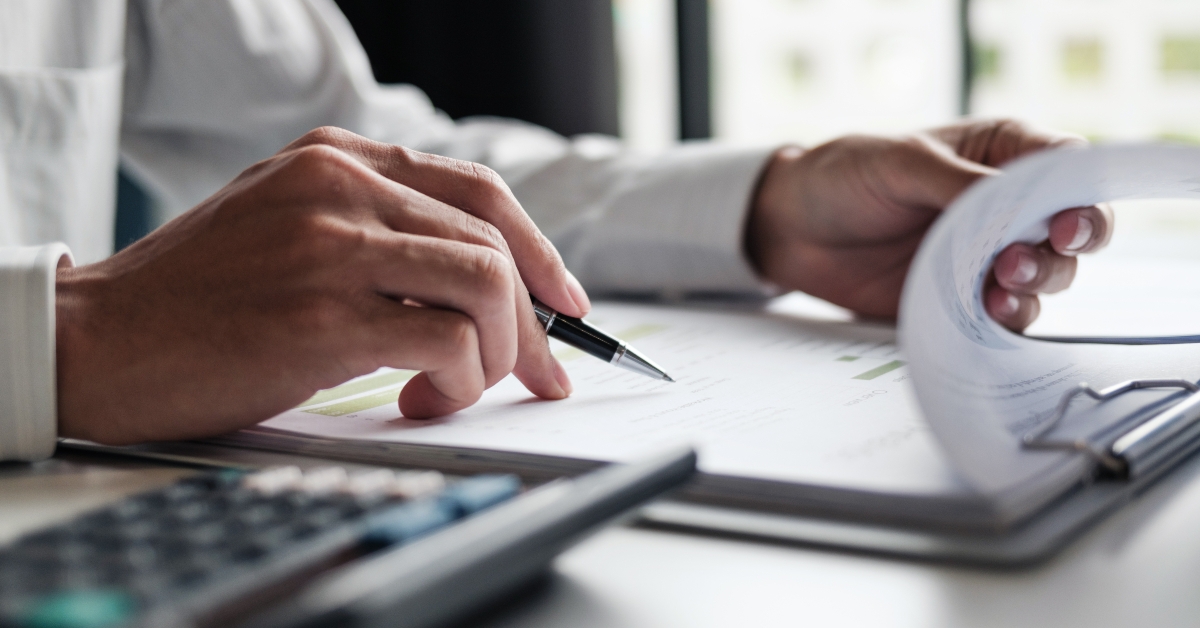 checking reports and verifying office documents