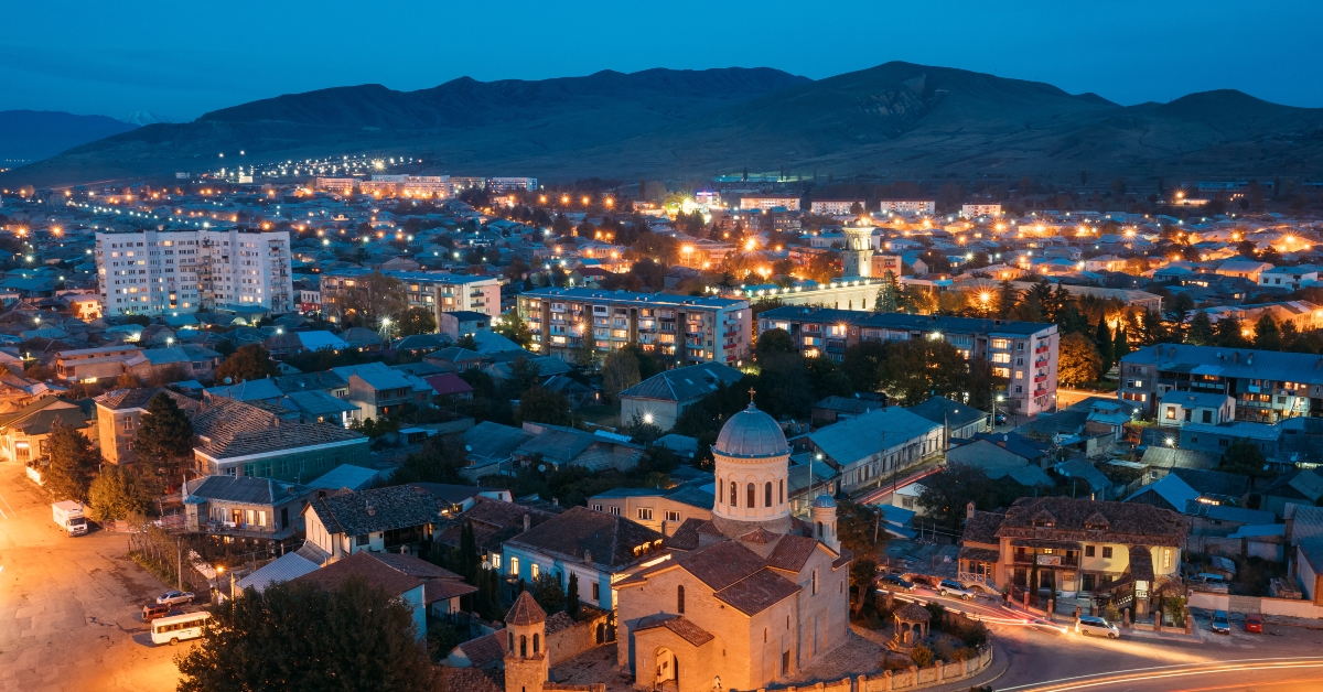 Gori Cityscape In Evening