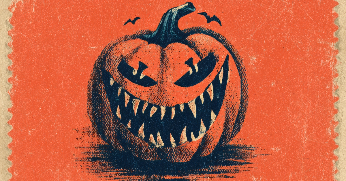 mischievous jack-o’-lantern grin