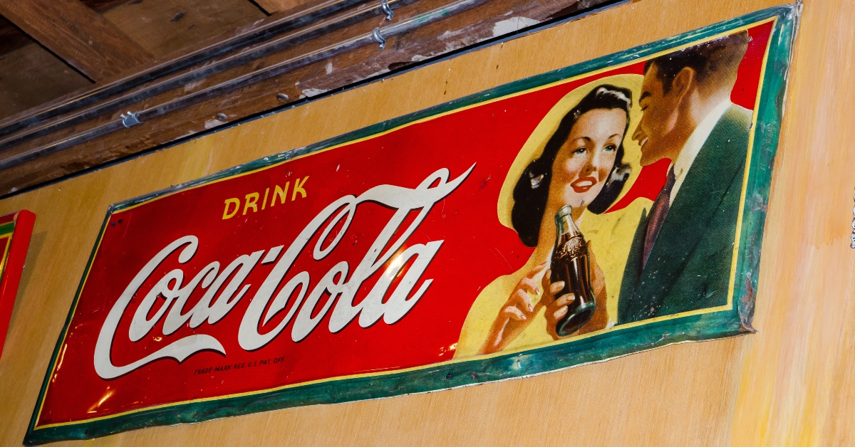 Classic trademark branding logo of CoCa-Cola