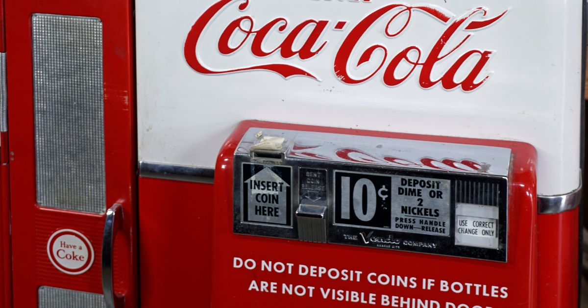 Vintage American Coca Cola vending machine