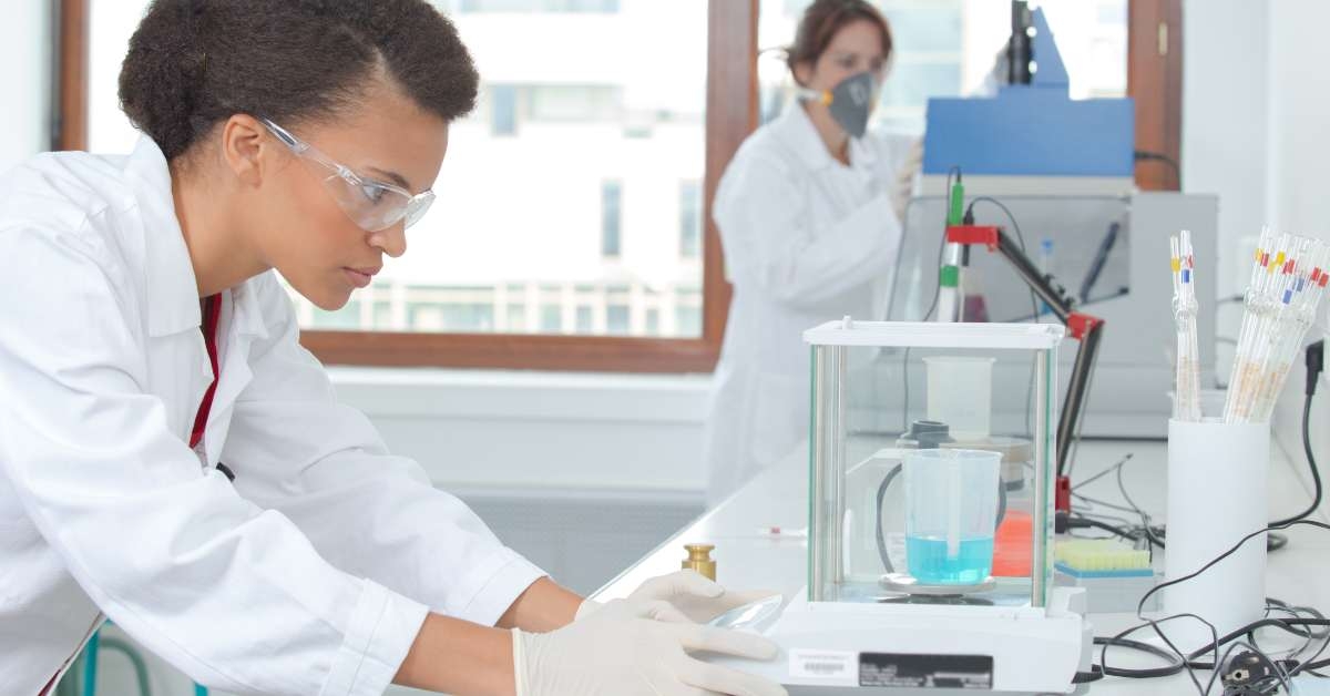 concept of a busy laboratory