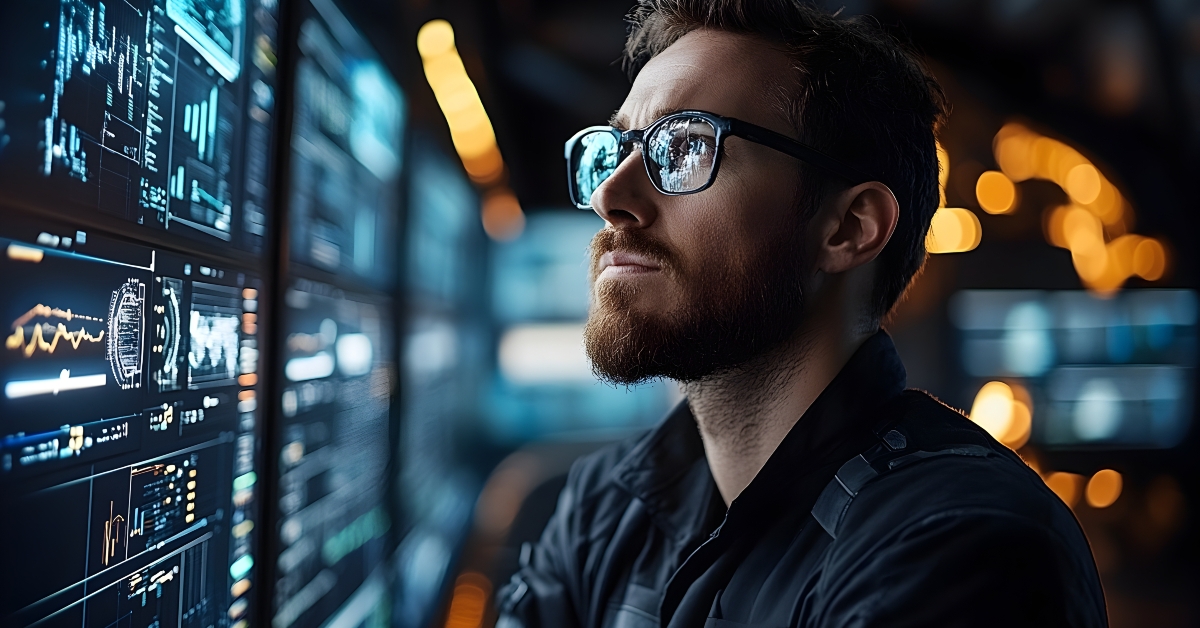 programmer analyzes complex data