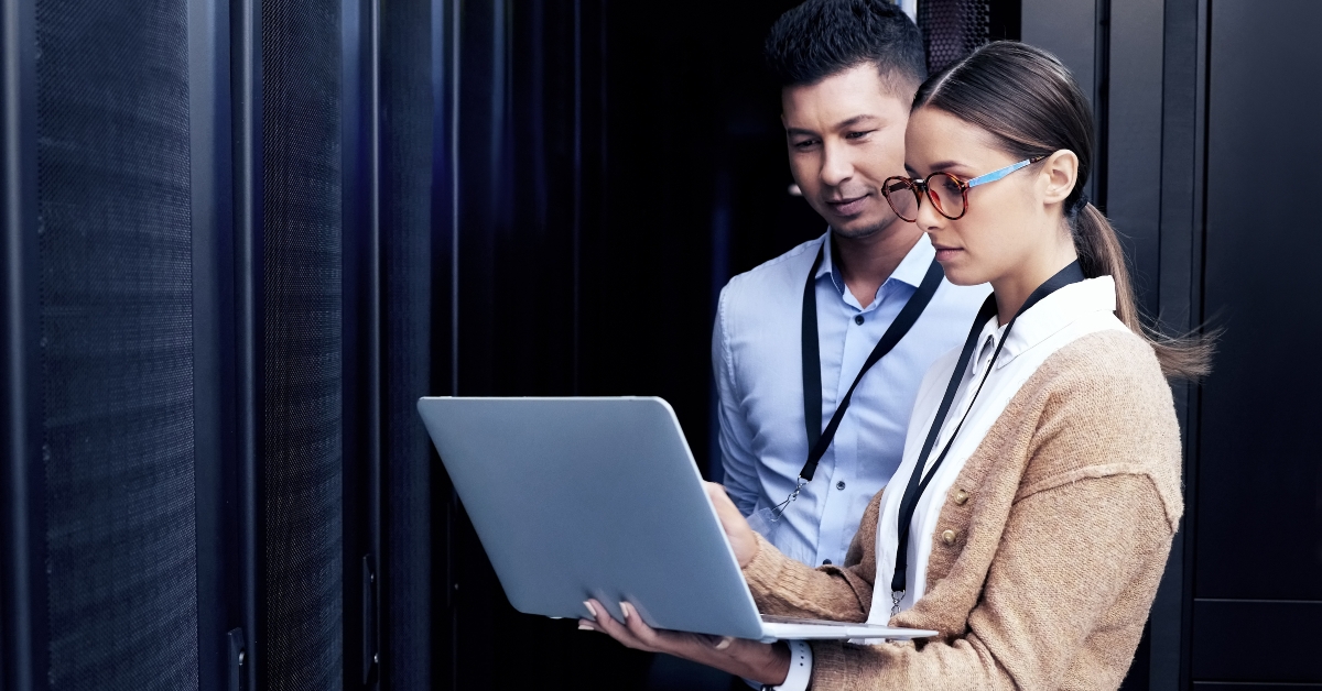 technicians working together