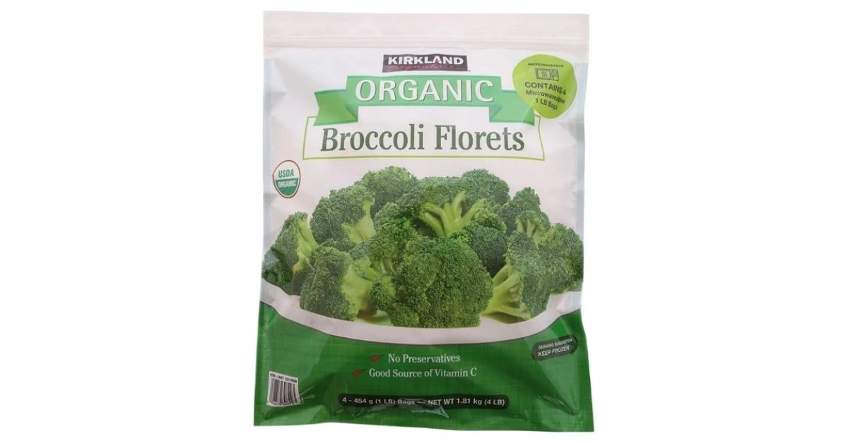 organic brocolli florets
