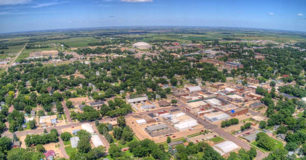 small college town in rural south dakota