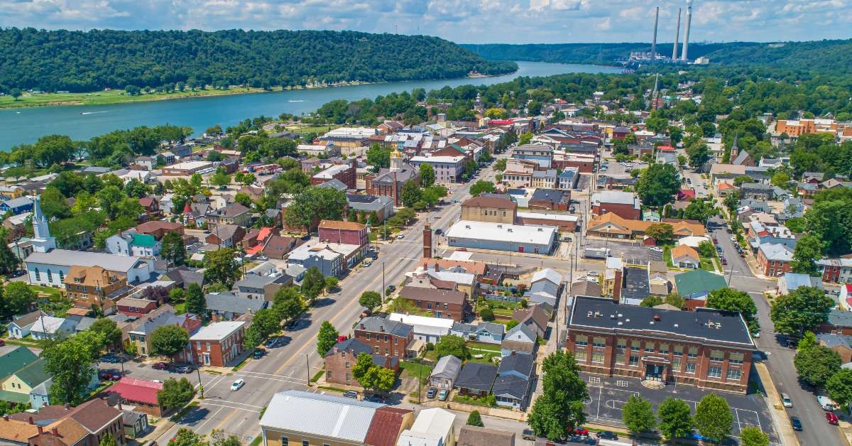 view of historic madison indiana 