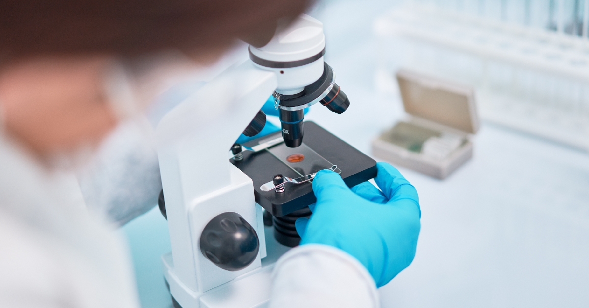 female scientist conducting lab test