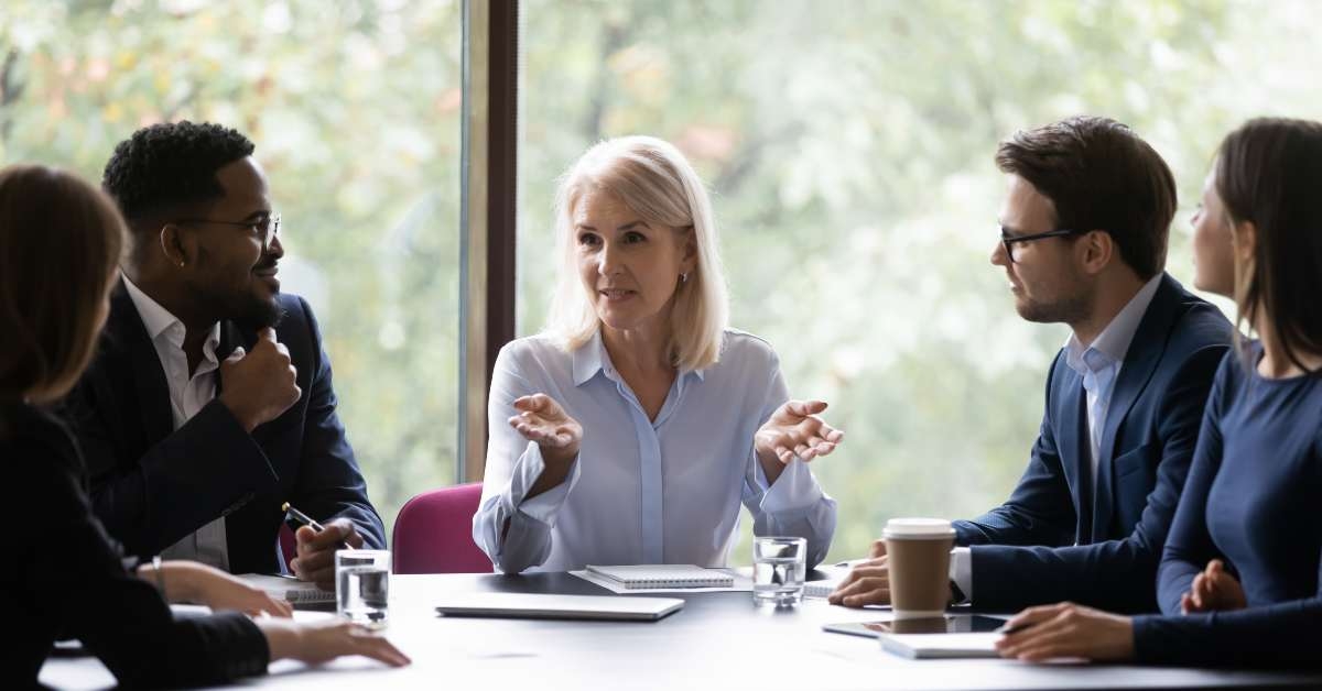 business people in a meeting