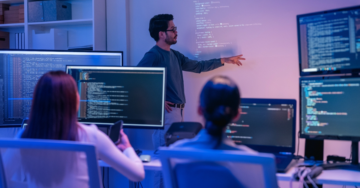 mentoring developers and analyzing source code