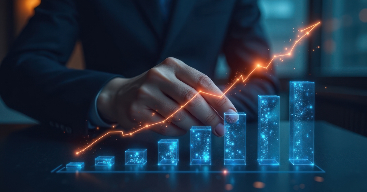 Investor Analyzing Market Data