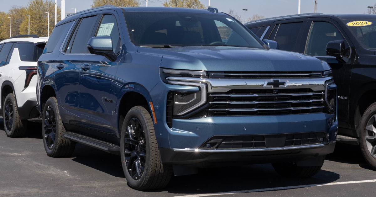 Chevrolet Tahoe 4WD LT SUV display at a dealership