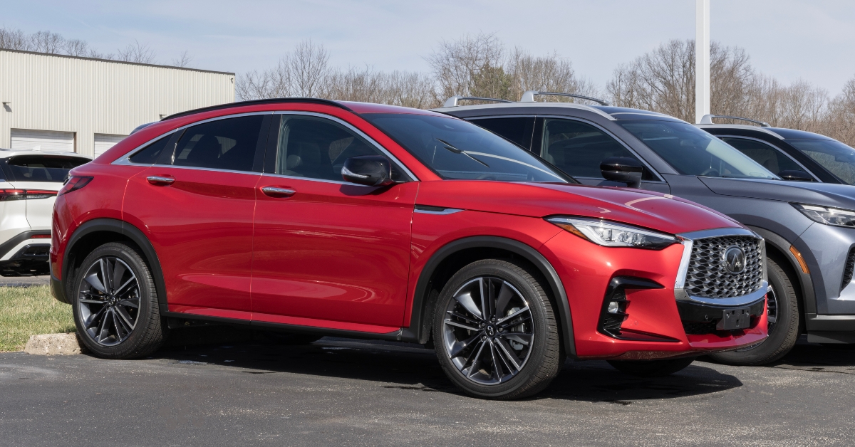 Used INFINITI QX55 at a dealership