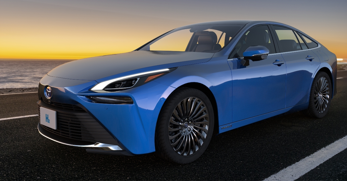 a car powered by hydrogen fuel cells