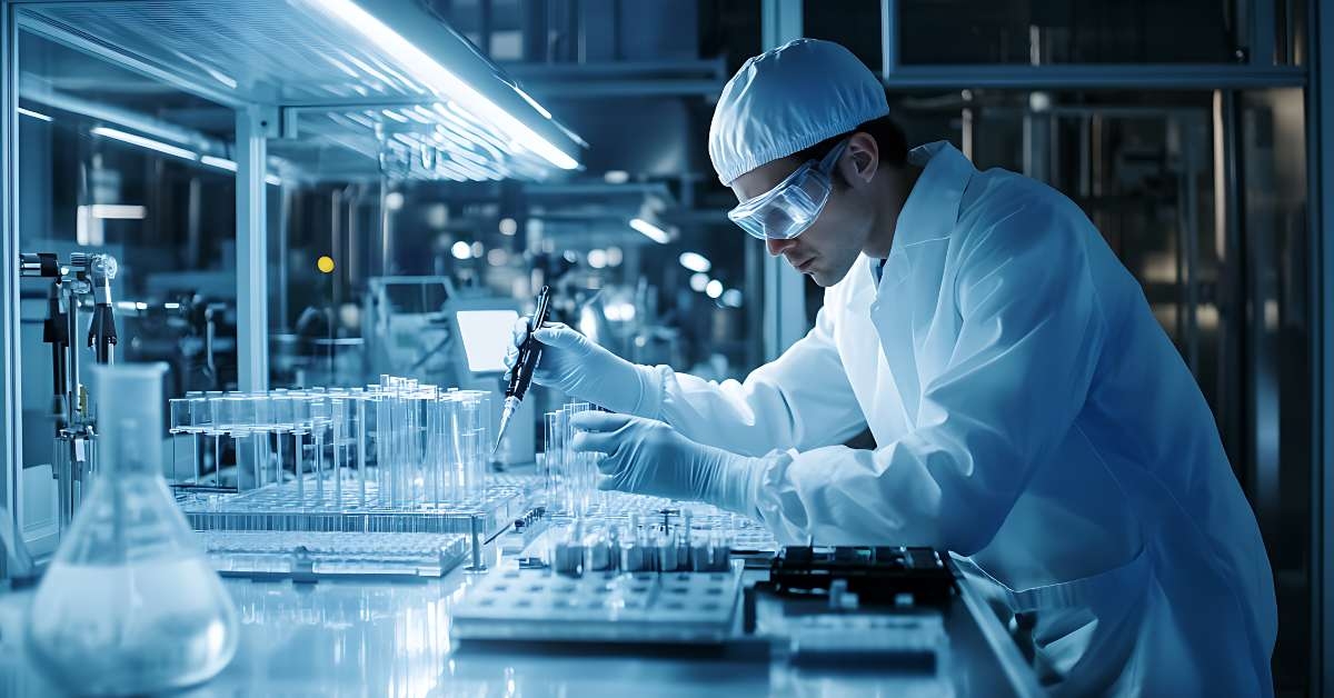 scientist creating ultra lightweight composite materials 