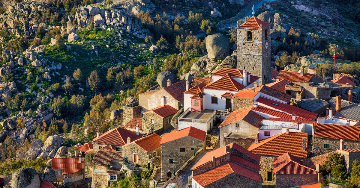 View of the Famous Village of Monsanto, Portugal