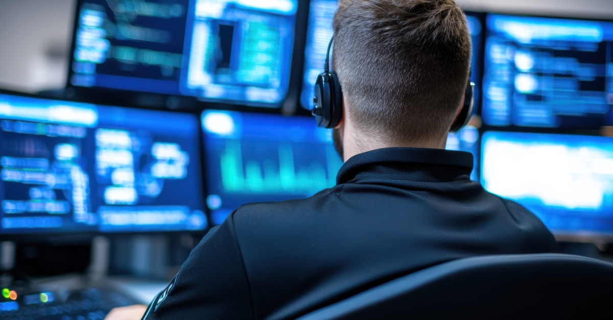 analyst monitoring cybersecurity threats