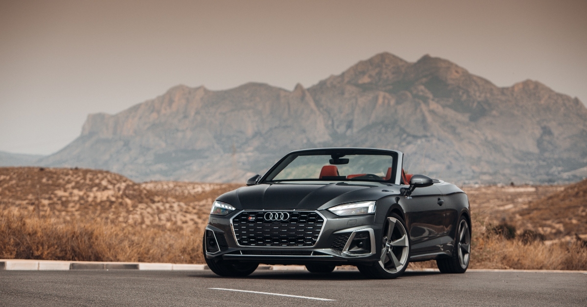An Audi convertible