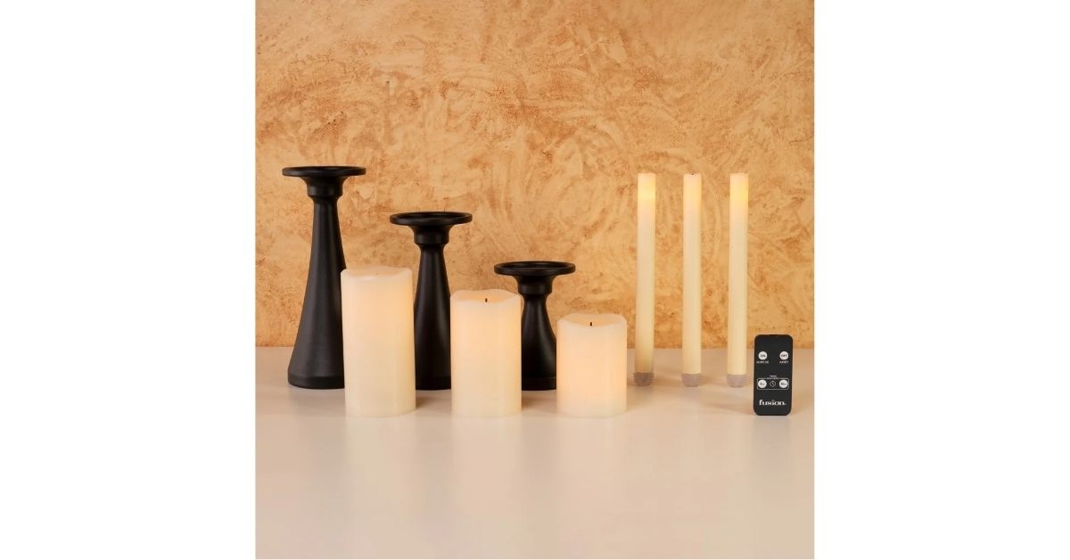 tapers pillars holders and remote