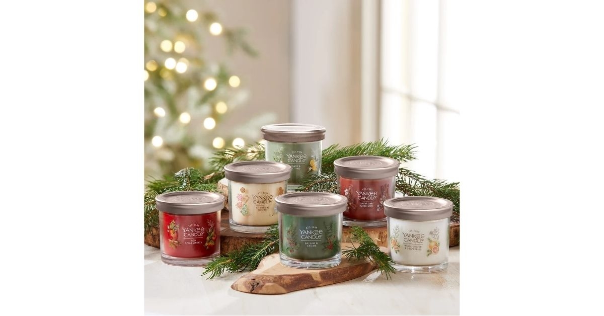 small tumbler candle set