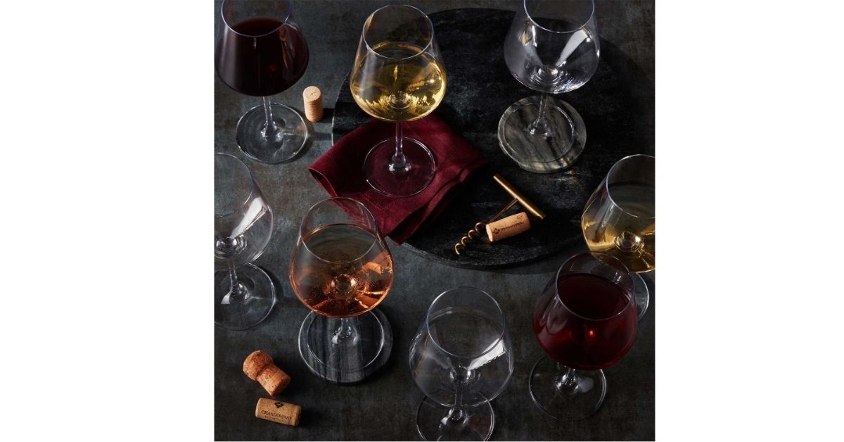 crystal wine glass set