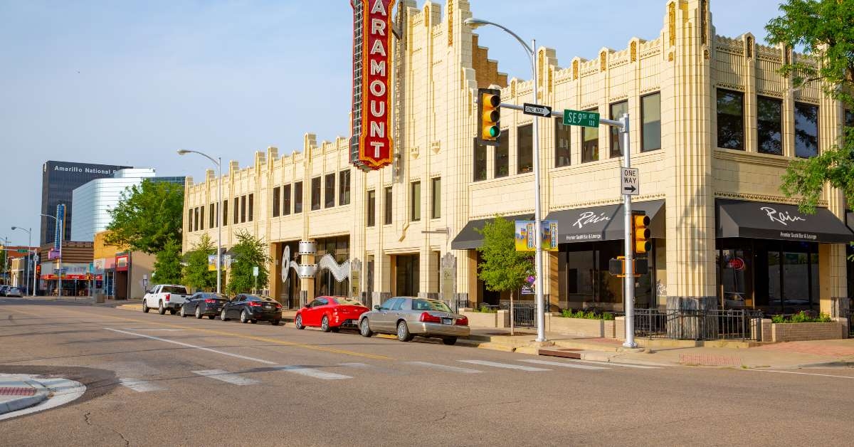 historic downtown in amarillo texas usa