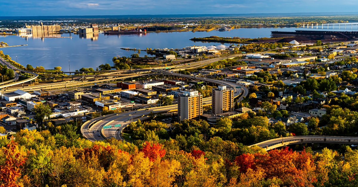 st. louis bay in duluth minnesota