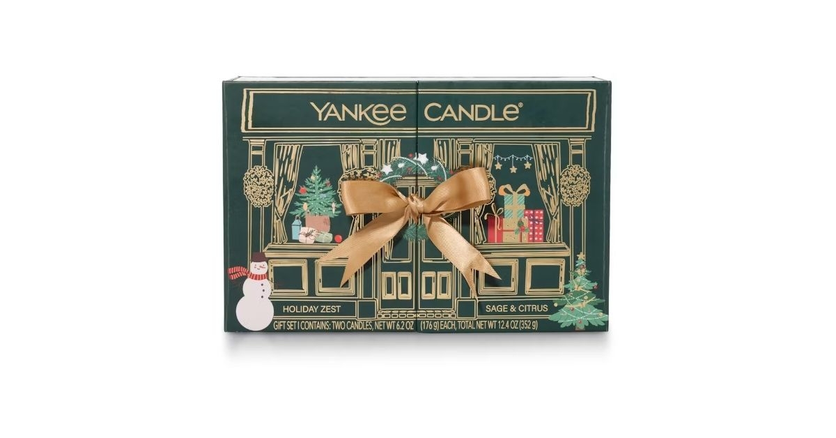 yankee candle company fluted candle duo