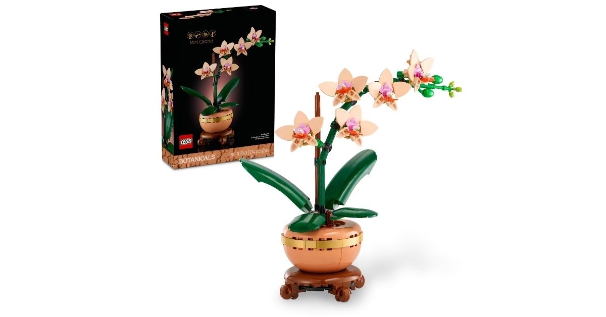 mini orchid building set for adults