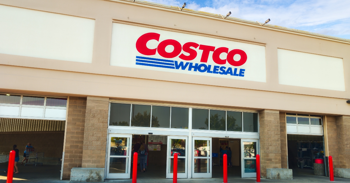 entrance to costco wholesale store