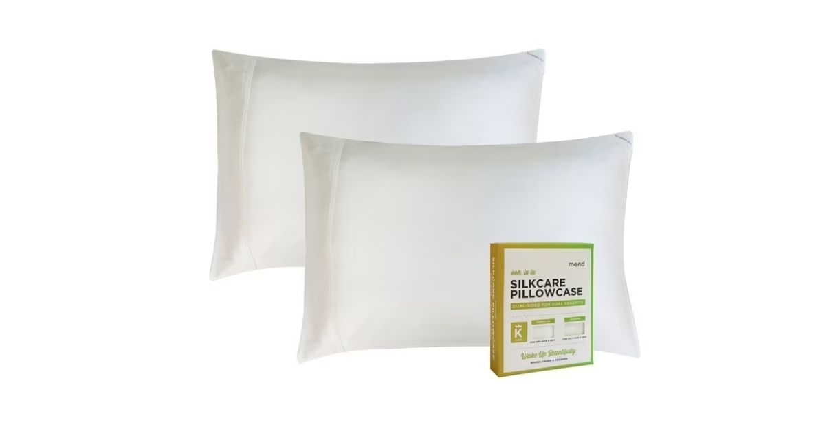 2 pack silk carea anti-aging pillowcase